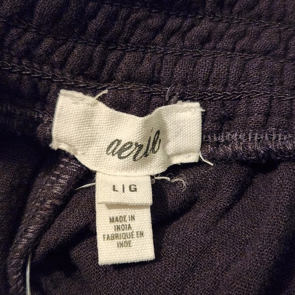 Aerie Black Wide Leg Pants Size Large NWT - Picture 6 of 12